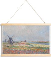 JUNIQE - Posterhanger Monet - Tulip Fields near The Hague -20x30