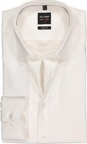 OLYMP Level 5 body fit overhemd - off white twill - Strijkvriendelijk - Boordmaat: 42