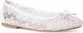 Tamaris Dames Ballerina 1-1-22111-26 474 wit smal Maat: 39 EU