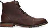 Sacha - Heren - Bruine leren veterboots - Maat 42