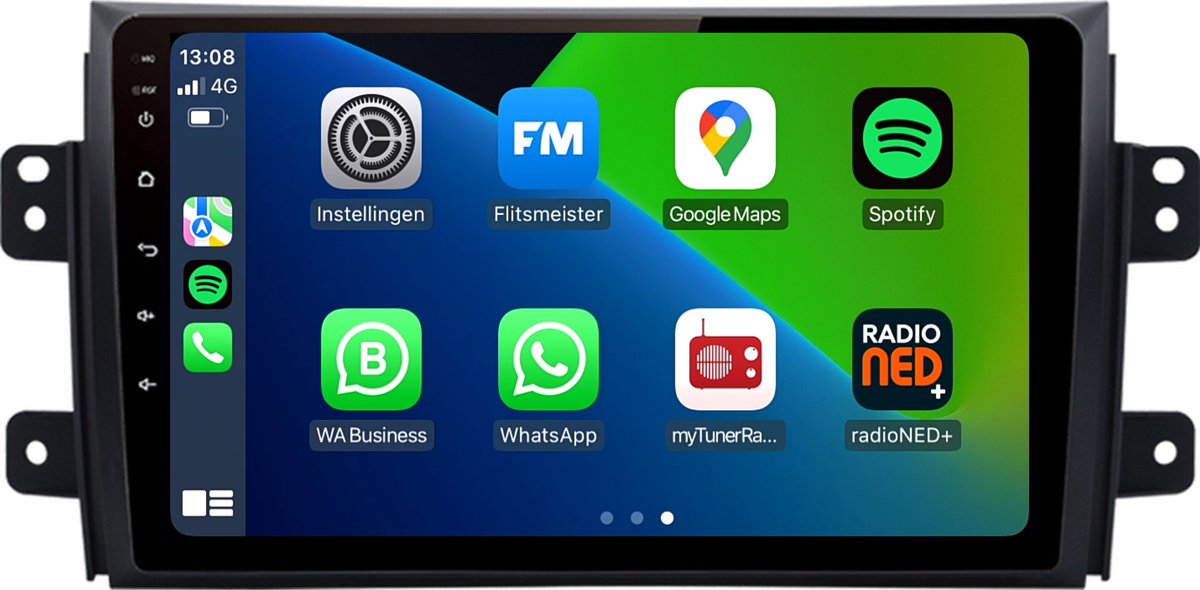 CarPlay autoradio geschikt voor Suzuki SX4 | 2006 t/m 2011 | Android 13 | Draadloos Apple CarPlay & Android Auto | 2GB + 32GB | 8-Core processor | Davilon | 2025 model | 2006 2007 2008 2009 2010 2011 | Bluetooth & Wifi