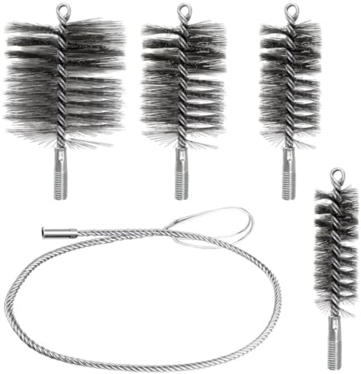 Complete set schoorsteenborstels voor effectieve reiniging