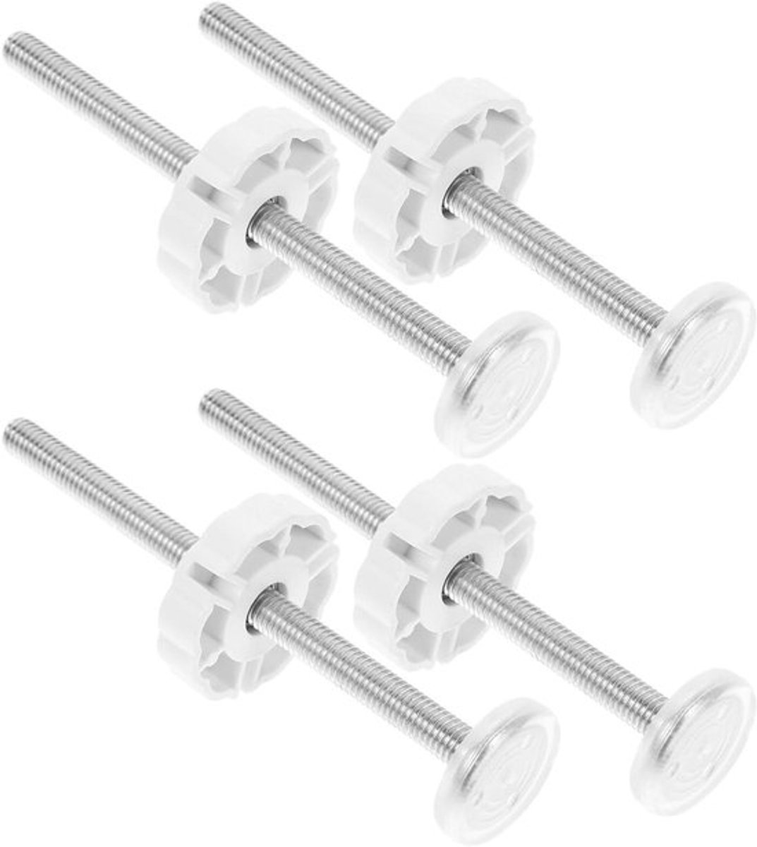Schroefdraadspindelstangen set van 4 M8 (8 mm) voor poorten - Reserveboutendeel voor drukgemonteerd beschermingsrooster voor huisdieren - Spantorverlenging