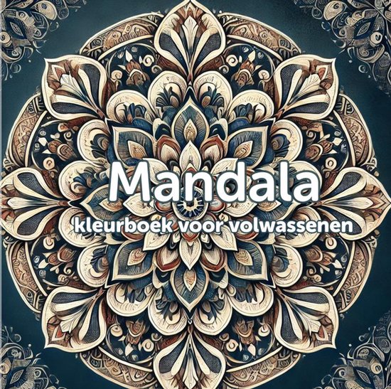 Mandala kleurboek voor volwassenen (hardcover) - cover