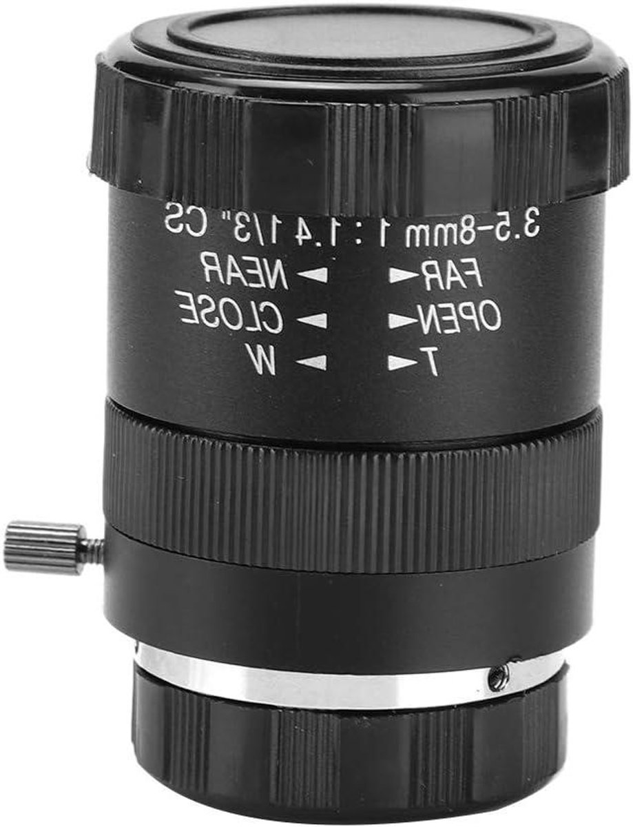 Ronte - Zoom Lens voor Beveiligingscamera, 3.5-8mm, Handmatig Diafragma, Lage Vervorming