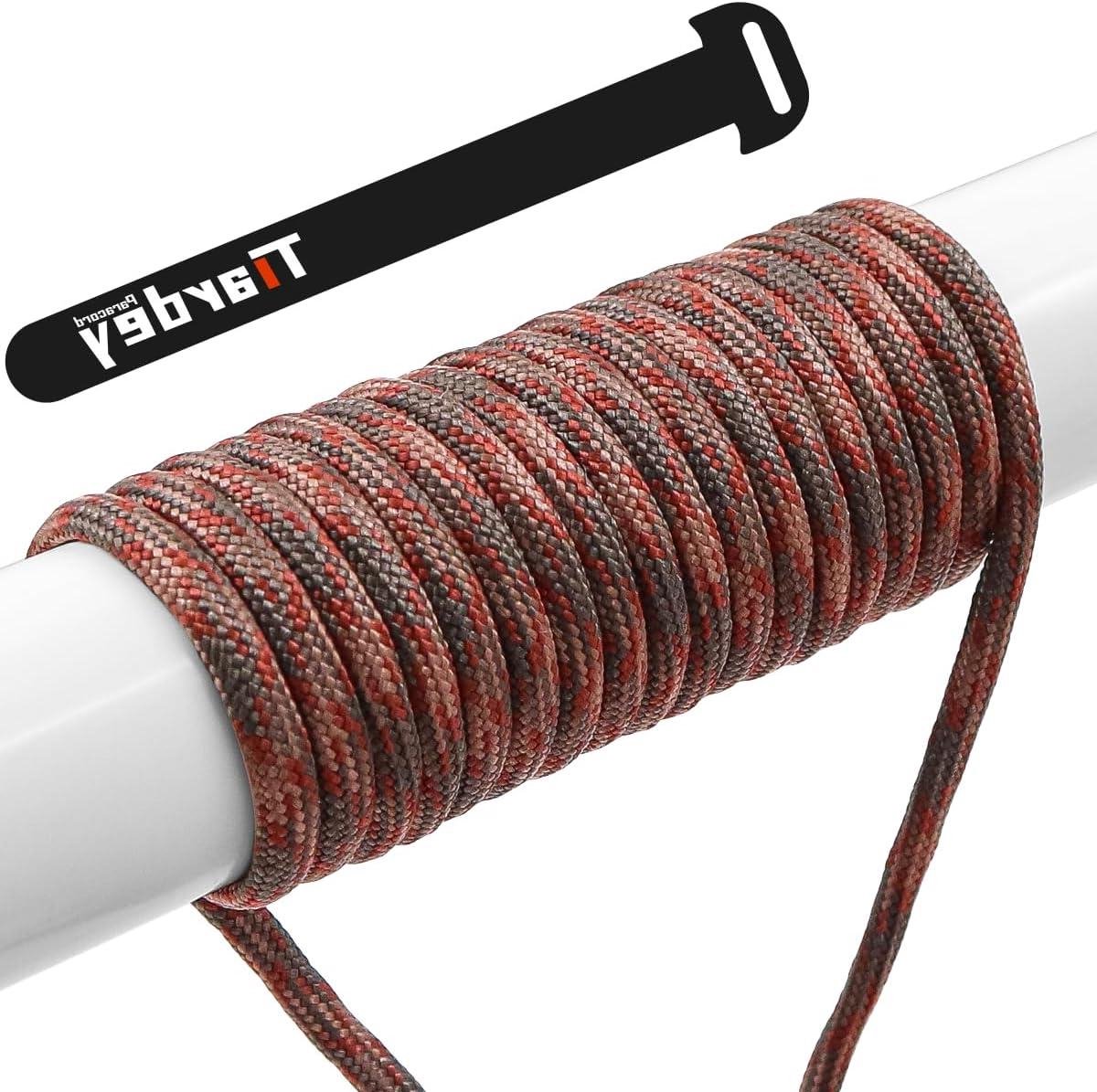 Ronte - Nylon koord 4mm 100ft (31m) Paracord voor outdoor survival kamperen met 7-aderige streng