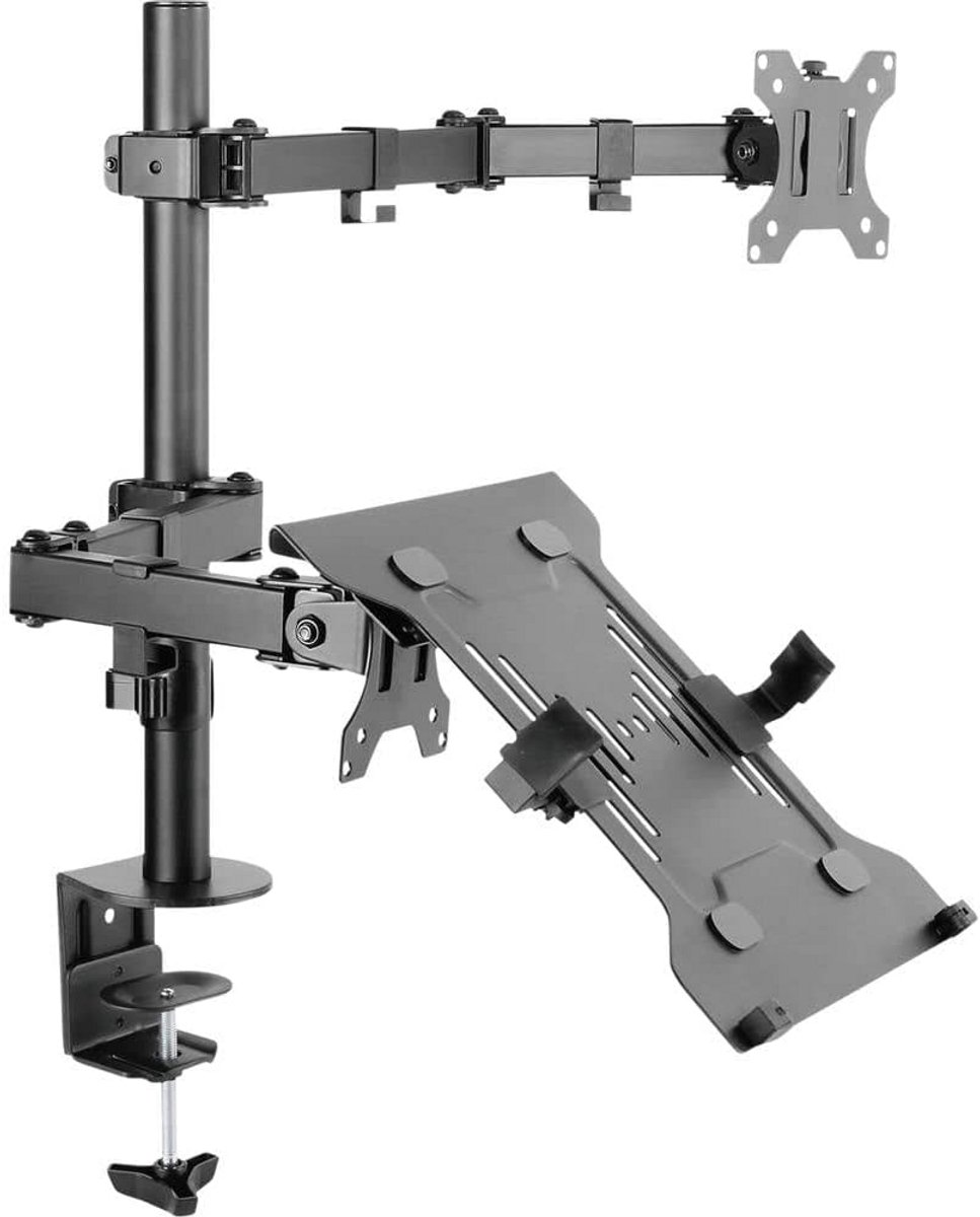 2-voudige Monitorbeugel 33-81 cm – Zwart