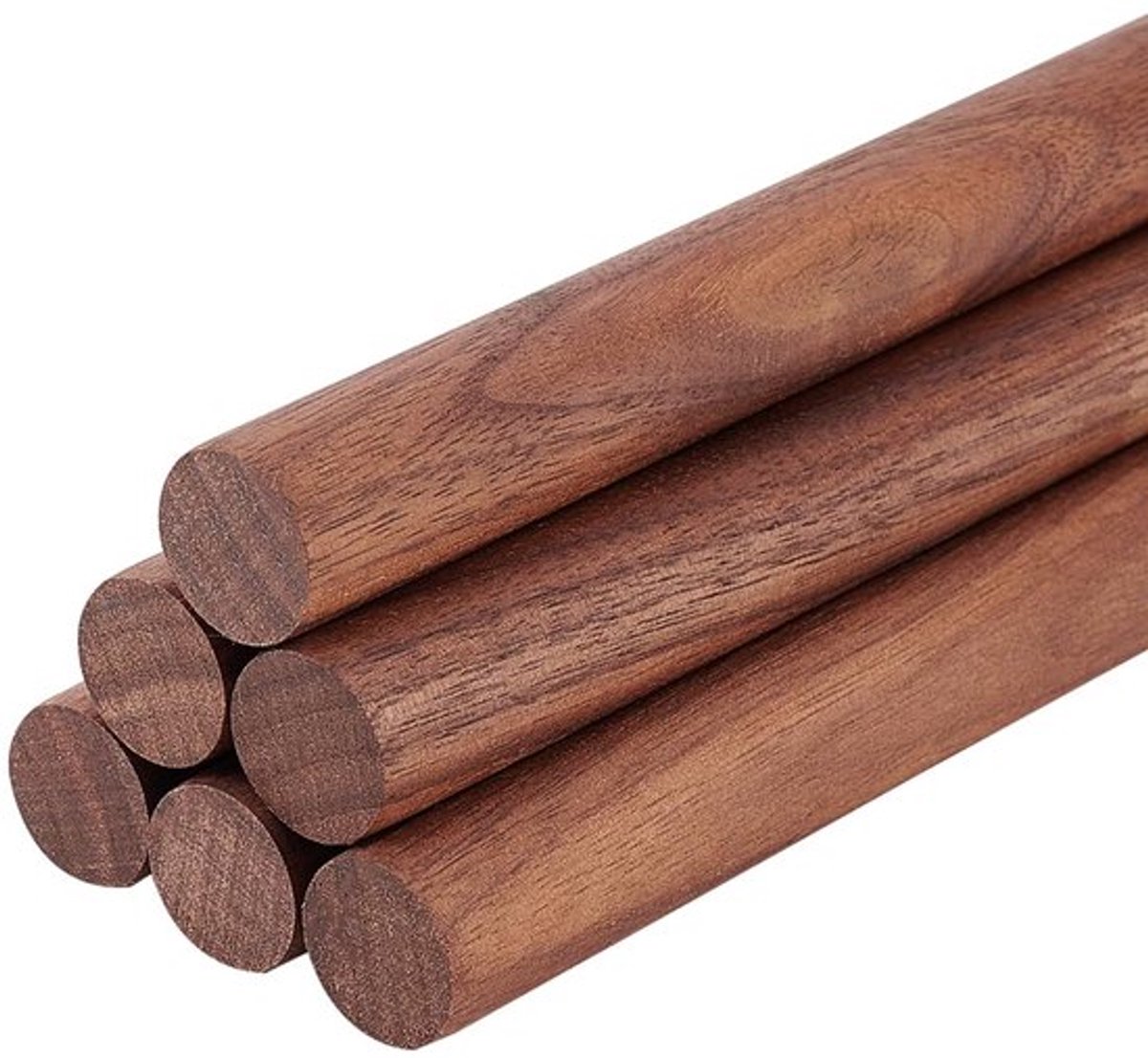 Walnoot Deuvelstangen 15cm - 6 Stuks Houten Ambacht Sticks Voor DIY Projecten