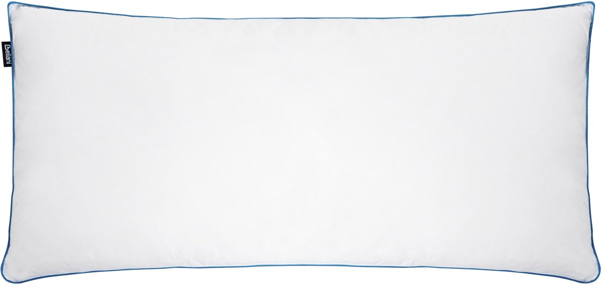 BELIANI ANETO - Hoofdkussen 3 vakken - Wit - 40 x 80 cm - Laag - Eendenveren