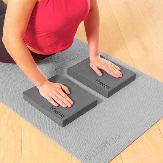 Yoga Block Set 1 of 2 Stuks EVA Foam Stenen Zonder Glijden 2 Maten — afbeelding 5