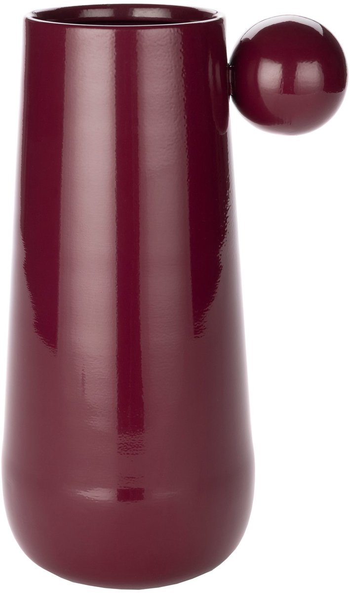 Dutchbone Dot L vaas Bordeaux Rood