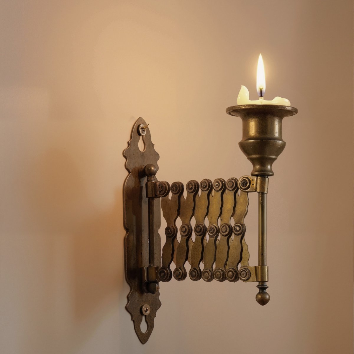 Vintage Cardanische Kandelaar / Scheepskandelaar | Parels Breda