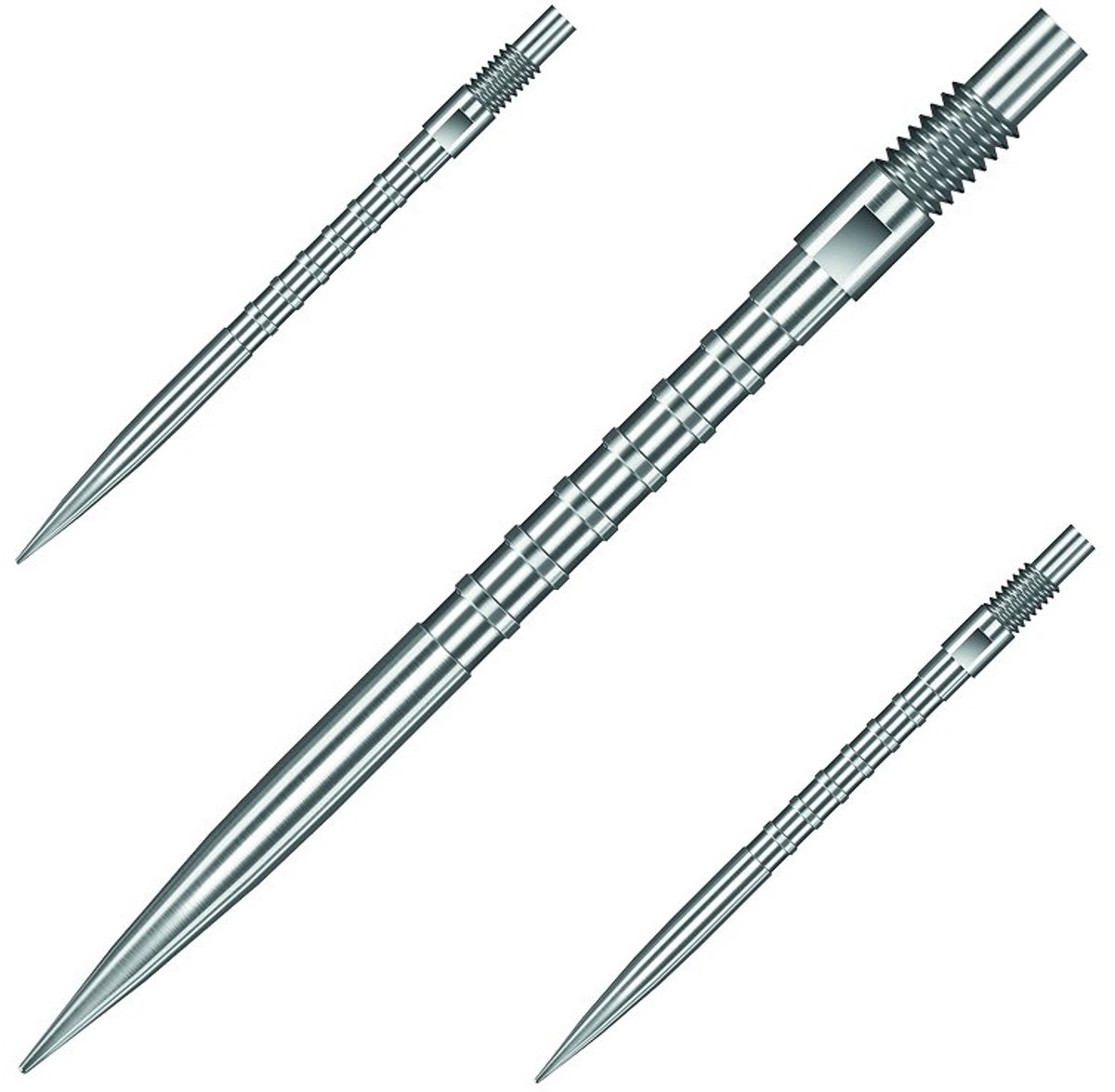 Harrows Quick Points Ryan Searle Heavy Metal Grip Silver 30 mm