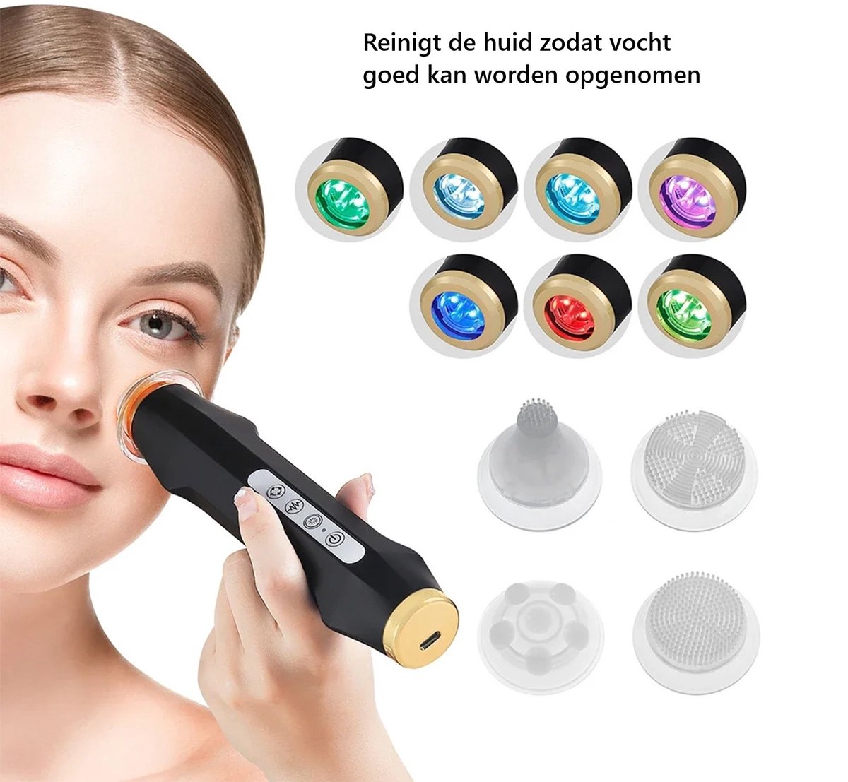 4 in 1 oxygen bubble pen - zuurstof gezichtsapparaat - gezichtsverzorging apparaat - LED lichttherapie gezicht - luxe beauty apparaat - anti-aging gezicht - huidverjonging thuis - professionele gezichtsbehandeling - beauty device