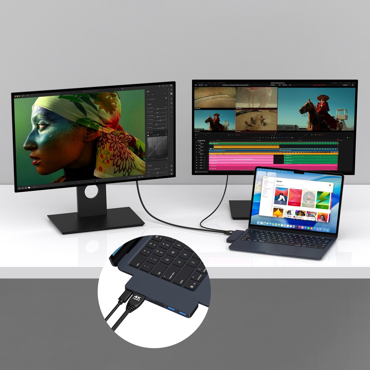 M-TECK MacBook USB-C Hub – Midnight thumbnail 5