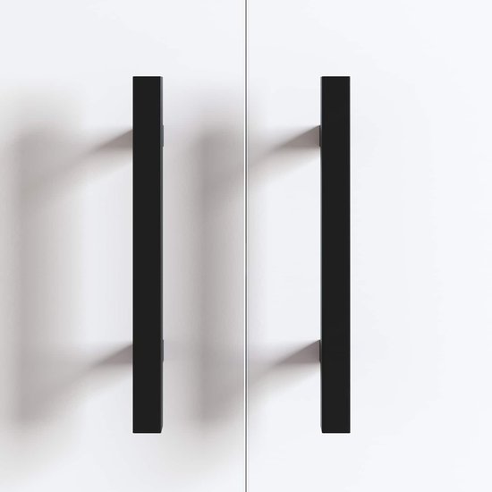 vidaXL - Armoire - Poignée - 12 - pcs - Zwart - M4 - x - 18 - mm - Acier - inoxydable