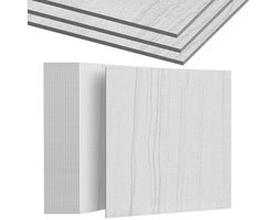 Froadp 27 stuks PVC-vloerbedekking Zelfklevend 2,51 m² Vinylvloer Vloertegels Zelfklevende tegels 30 x 30 cm Vinylvloerbedekking Laminaat Waterdicht Antislip PVC-tegels Decoratieve planken Tegeloptiek Lichtgrijs