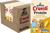 Quaker Cruesli Protein Zero Sugar Added Mango & Passion Fruit 6 x 400 gr