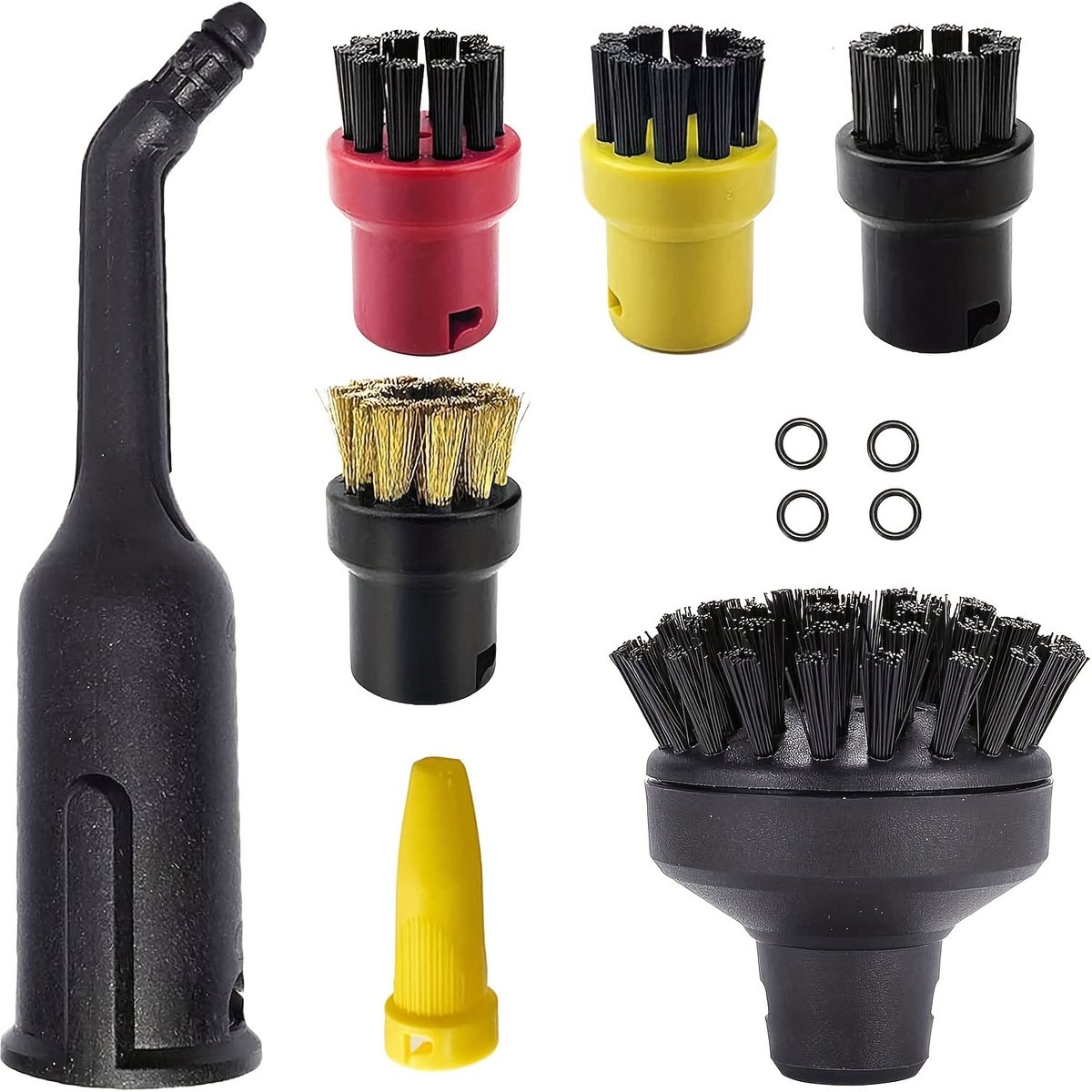 Geschikt voor Karcher SC1 SC2 SC4 SC5 stoomreinigingsdoek/mophoes, nylon koperborstel accessoire set - Stijl 4
