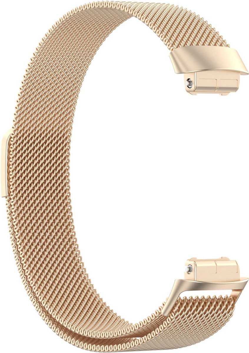 Champagne kleurig bandje geschikt voor Fitbit Inspire 3 - Milanees bandje - Champagne - CHPN