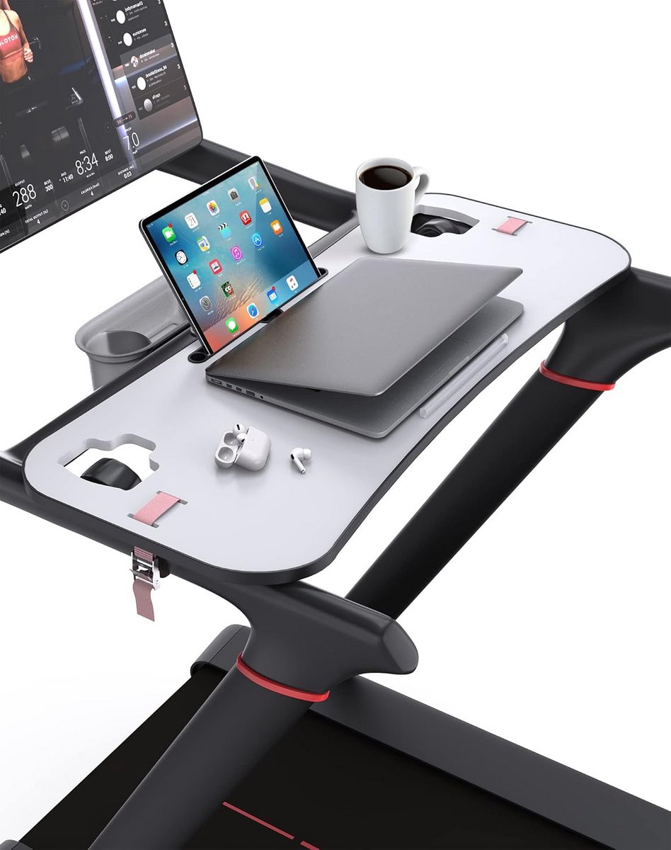 Loopband Werkstation met Laptophouder en Tablethouder - Bureaublad voor Fitnessapparatuur