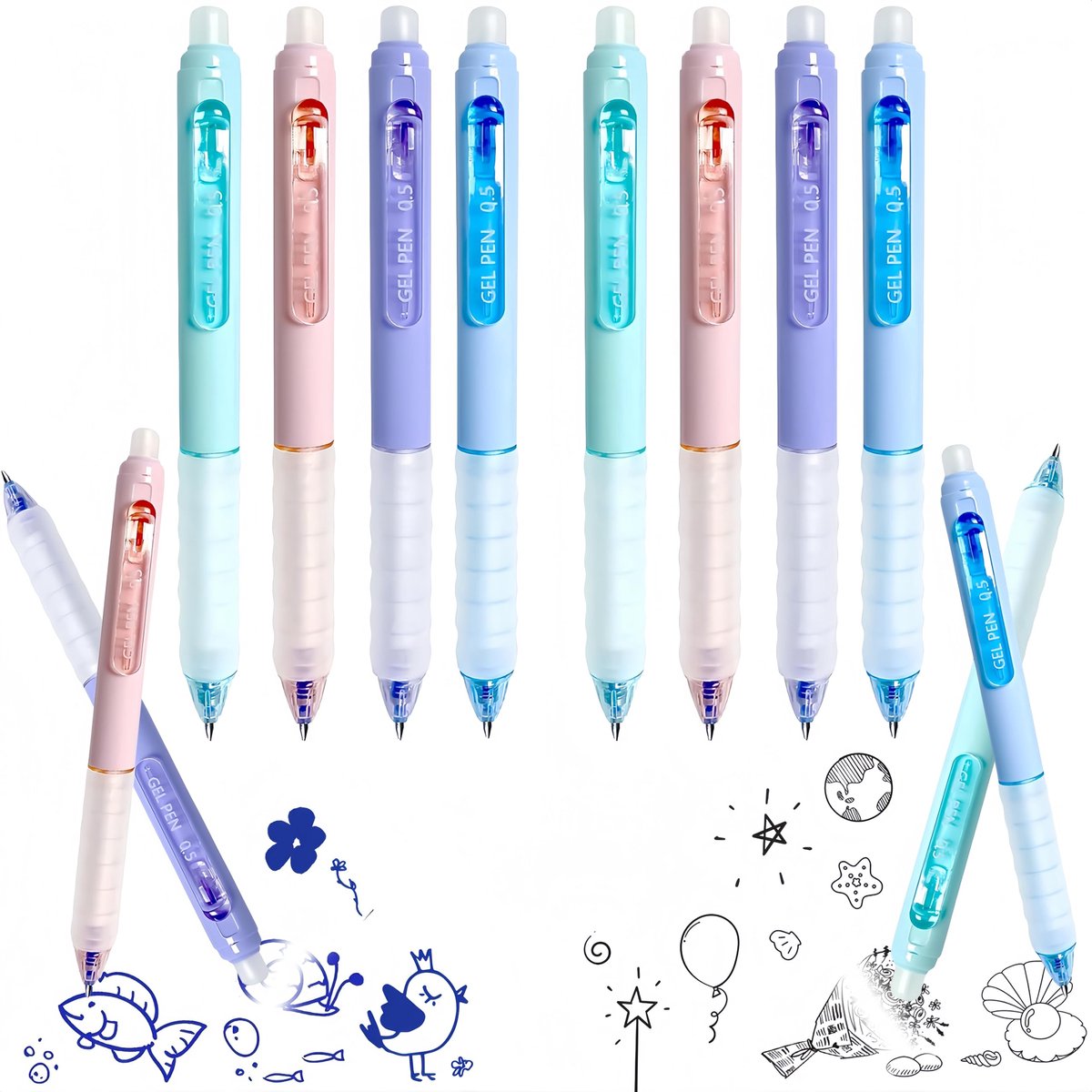 IMPERATORIS® Uitwisbare Ball Pen/Gelpennen - Voor Kinderen, Studenten en Volwassenen