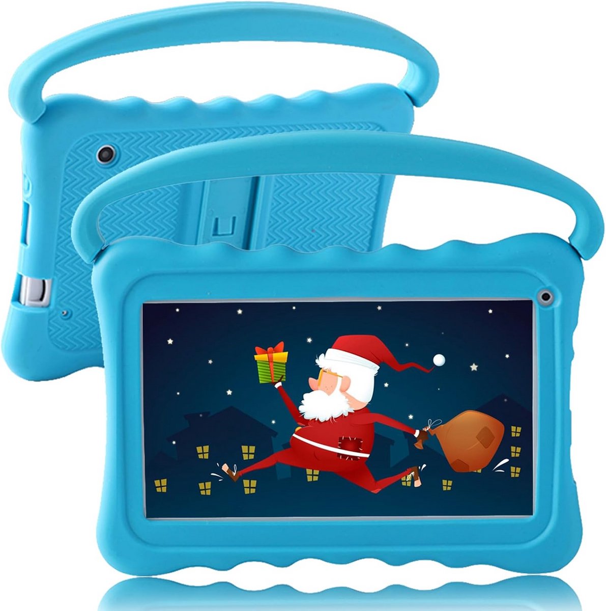 Kindertablet 7 Inch met Stootvaste Hoes WiFi en Camera Android Kleuren