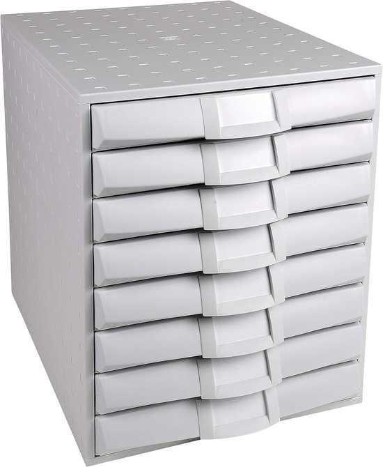 Schubladenbox Exacompta Pop-Box 314496D A4 4Schübe sw/farbig