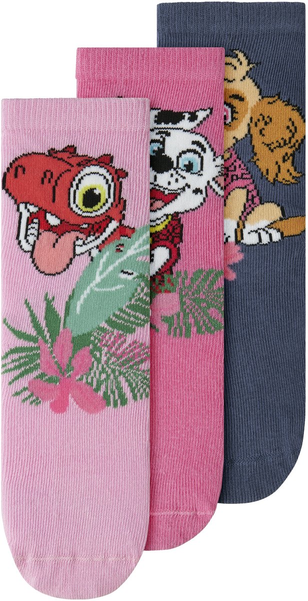 NAME IT- NMFJENTA PAW 3P SOCK CPLGM - Meisjes - Socks