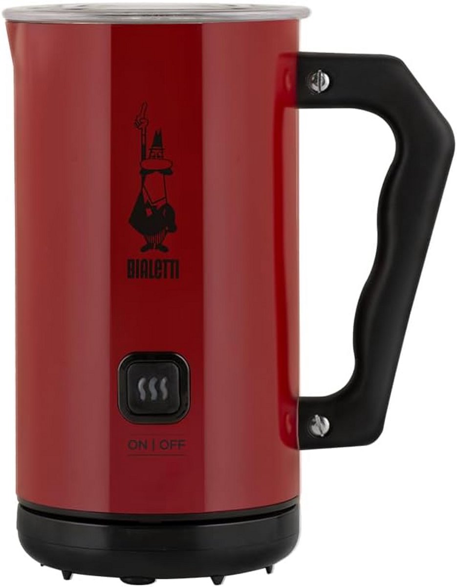 Elektrische Melkopschuimer voor Cappuccino en Warme Melk Rood Aluminium