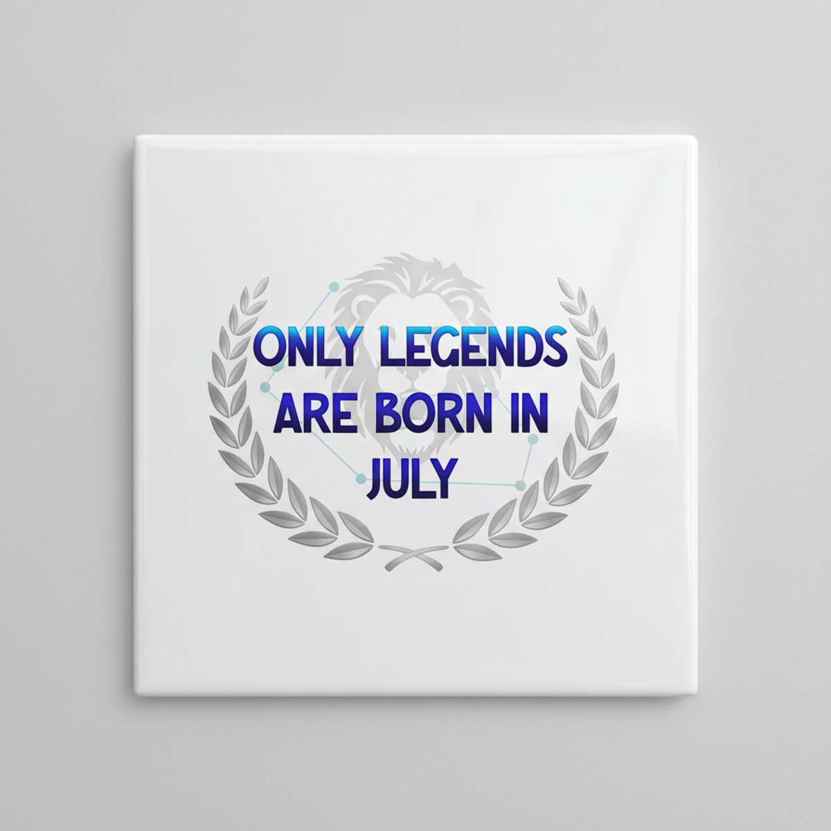 “Only Legends Are Born in July” Keramische Tegel – 15×15 cm Sterrenbeeld Verjaardagscadeau