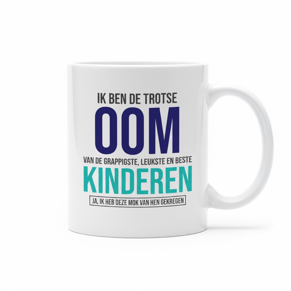Trotse Oom Koffiemok 330 ml – Grappige Cadeaumok voor de Beste Oom van Zijn Kinderen