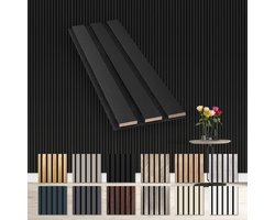 Flexibele Akoestische Panelen Zwart - Lamellen Wandbekleding voor Betere Geluidsisolatie