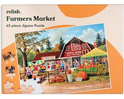 Puzzel 63 Stukjes Boerderijmarkt - Geschikt voor Ouderen met Geheugenproblemen en Alzheimer