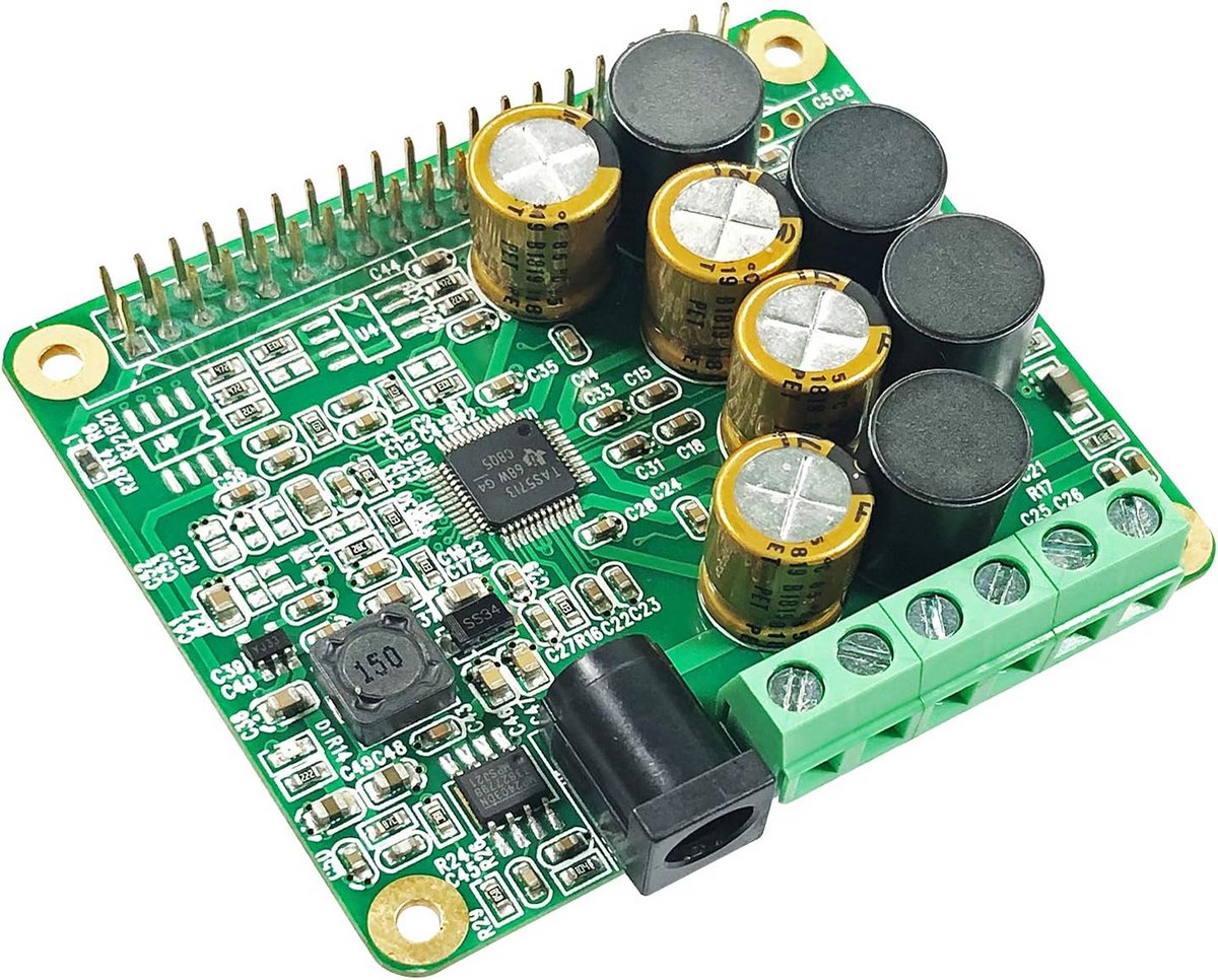Hifi Versterker voor Raspberry Pi met Klasse-D Power AMP 25W Audio Geluidskaart