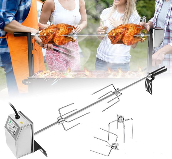 Kebapçı Elektrikli Izgara Mangal Barbekü Çift Telli Büyük Boy Kırmızı Tn