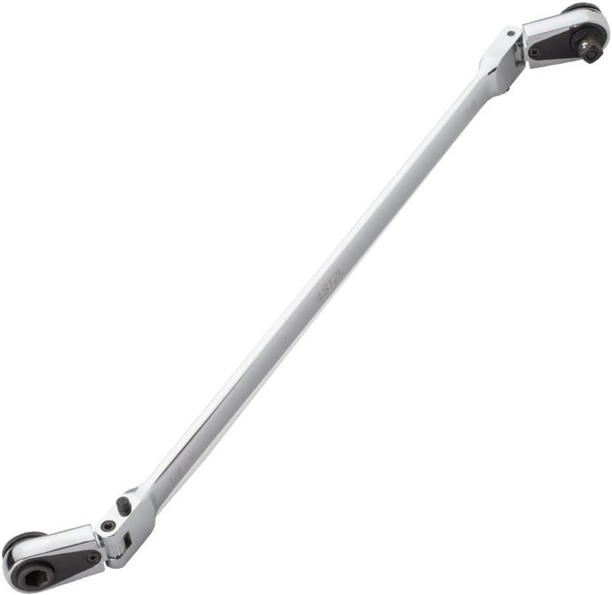 Verstelbare Korte Ratelsleutel 1/4 Inch Vierkant en Magnetisch Bit Houder voor Krappe Ruimtes