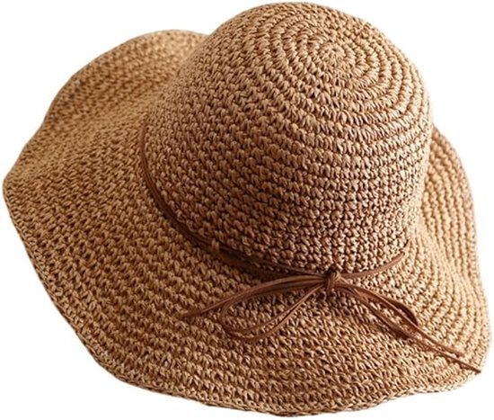 Zomer stro heren cowboyhoed westerse strohoed hoed zon cowgirl hoed strand jazz zonnehoed (Kleur: A, Maat: One size