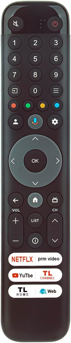 Universele Afstandsbediening voor Diverse TCL 4K Mini LED Televisies
