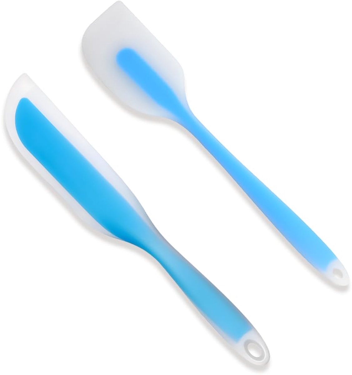 Unyqoos® Set van twee hittebestendige siliconen spatels voor veelzijdig keukengebruik