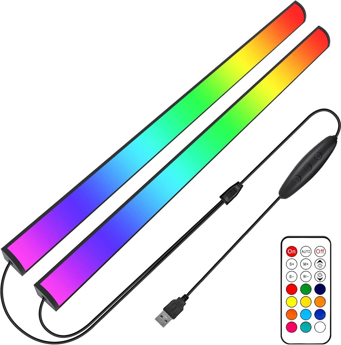 2x RGB Lichtbalk voor PC & Monitor - Sfeervolle Dreamcolor Ambilight met Afstandsbediening