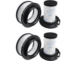 Filter - 4-pack - geschikt voor Rowenta X-Force Flex 11.60 12.60 14.60 15.60 Animal RH9878 RH9898 RH9958 RH99F1 stofzuiger, 2 pre-motorfilters + 2 post-motorfilters, vervanging ZR009007 ZR009008