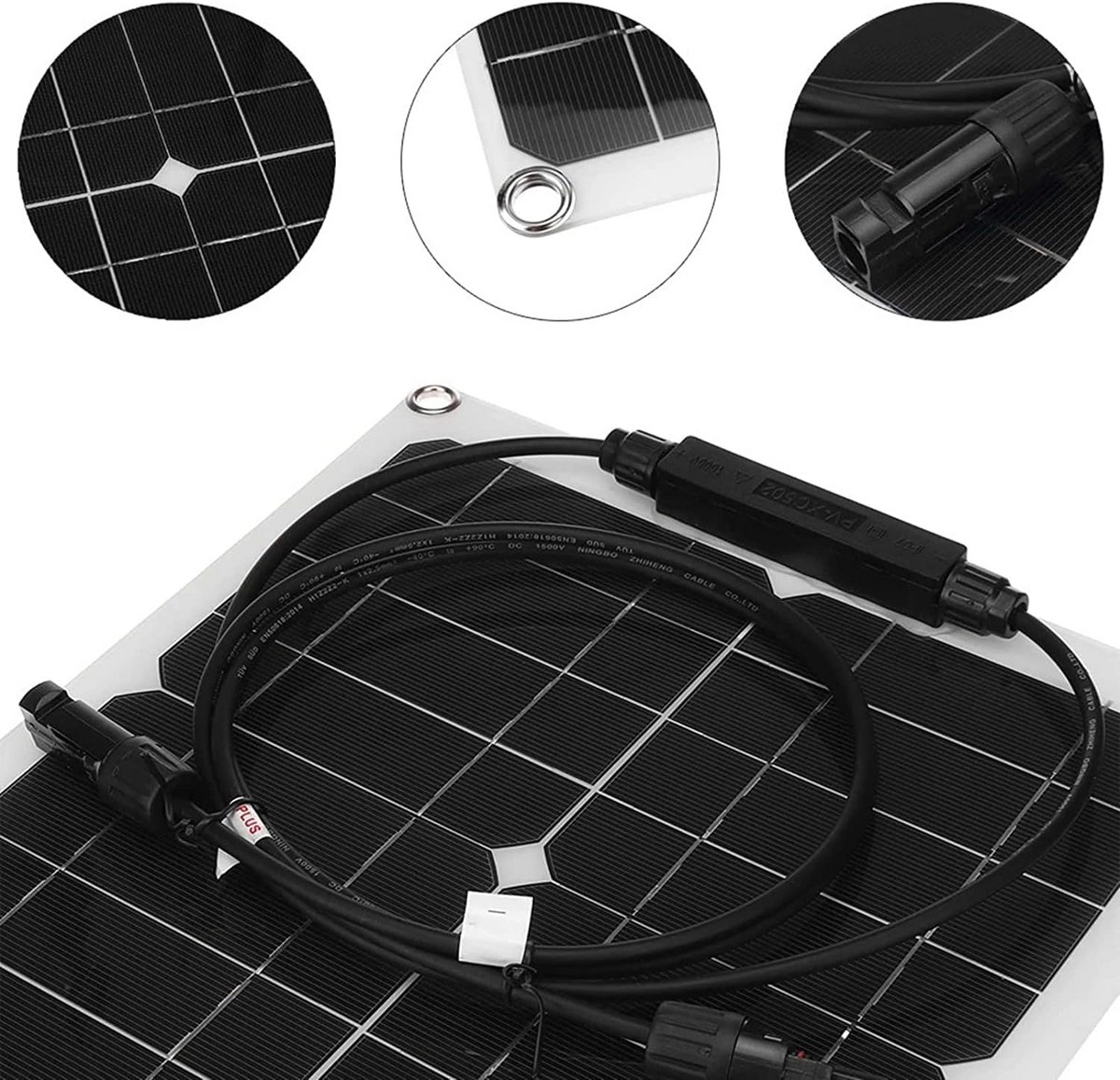 50W ETFE semi-flexibel zonnepaneel SOLARFAM