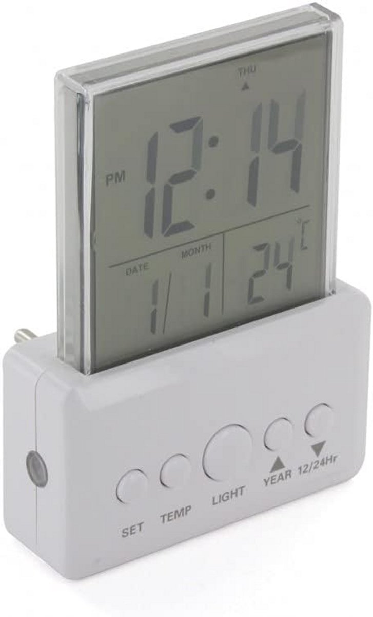Digitale Wekker met Nachtlamp Functie en Temperatuurweergave
