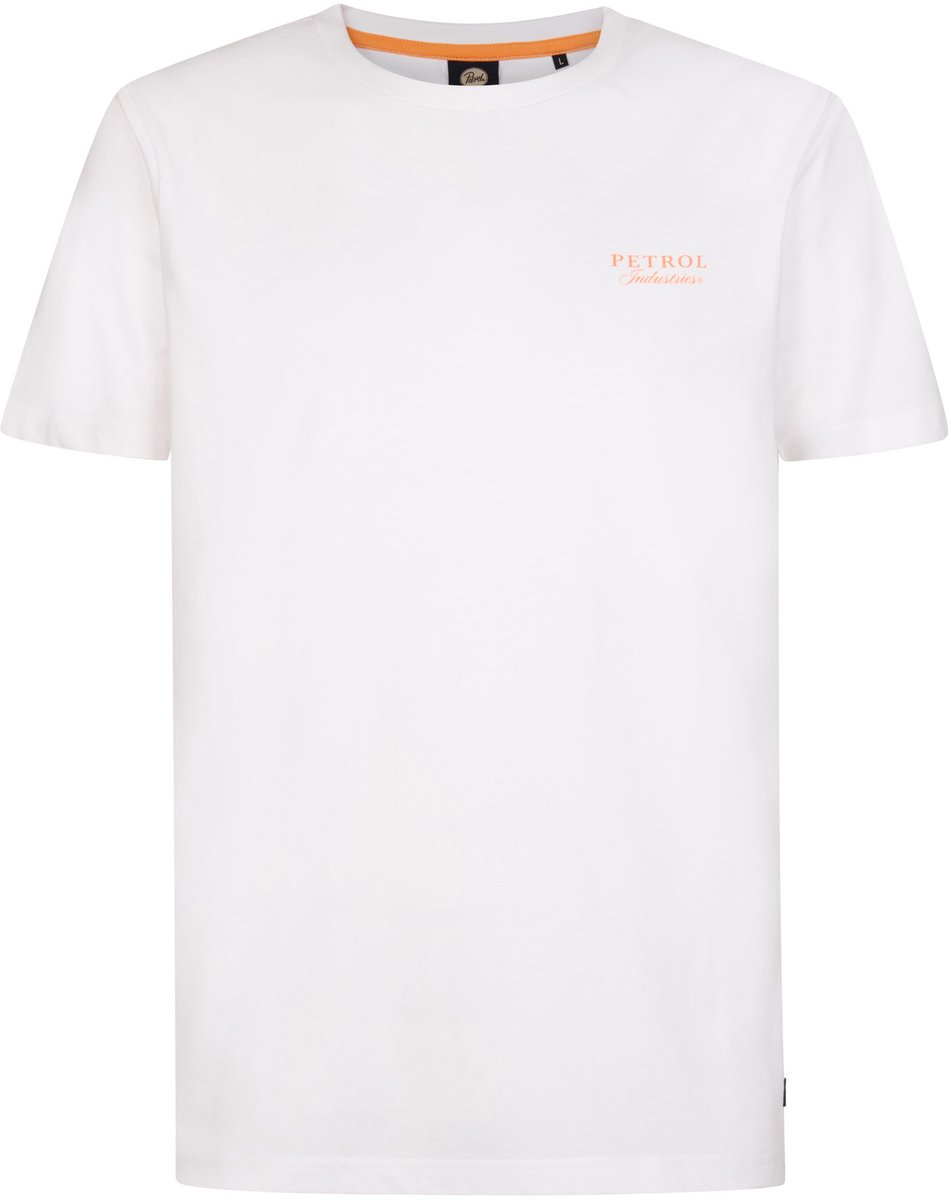 Petrol Industries - Heren T-shirt met print Centella - Wit - Maat L