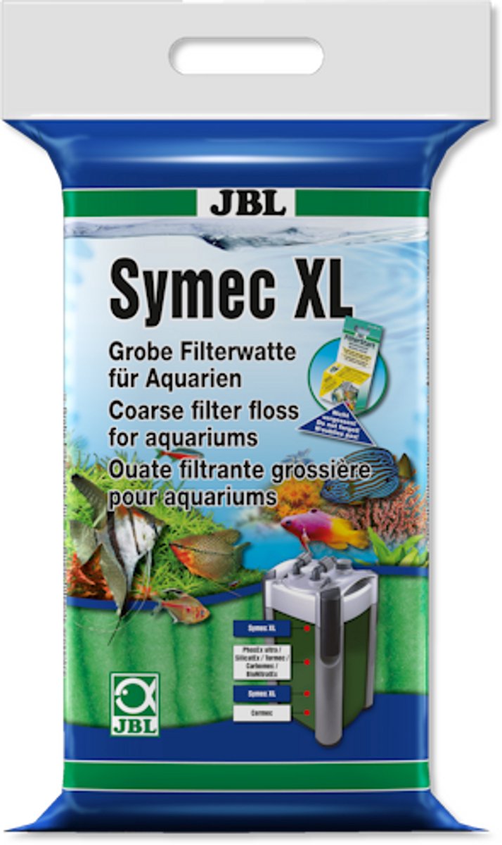 JBL Symec XL Filterwatten 250 Gram Groen