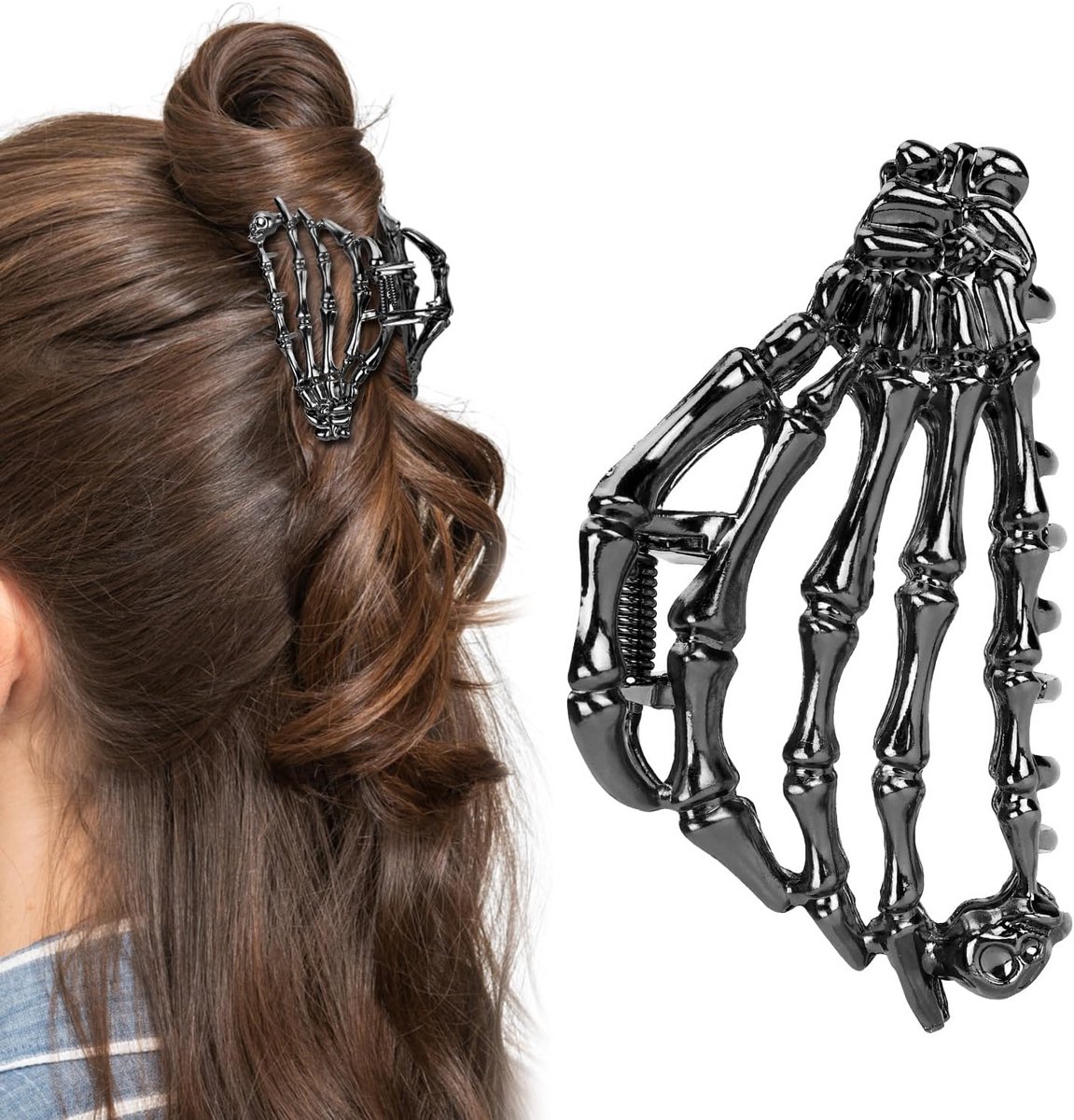 Gothic Schedel Haarspeld - Stoere Halloween Haaraccessoire
