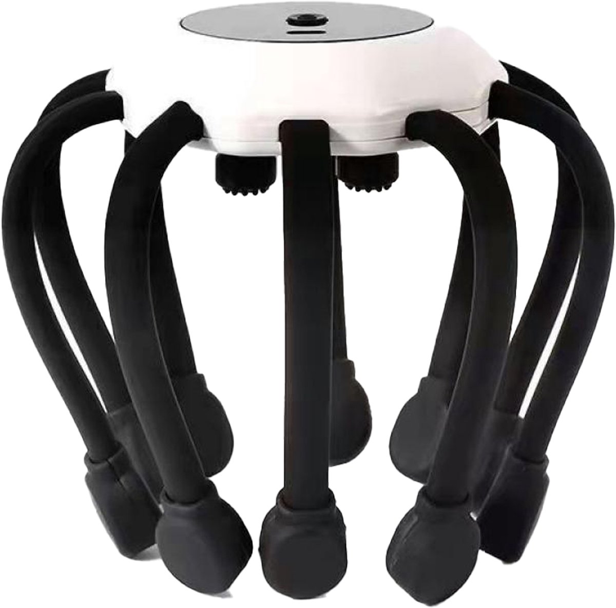 longziming -Hoofdmassage Kussen –zwart- Octopus Design – Volautomatische Multidimensionale Massage – Elektrische Trilling – Ontspannende Hoofdhuidbehandeling
