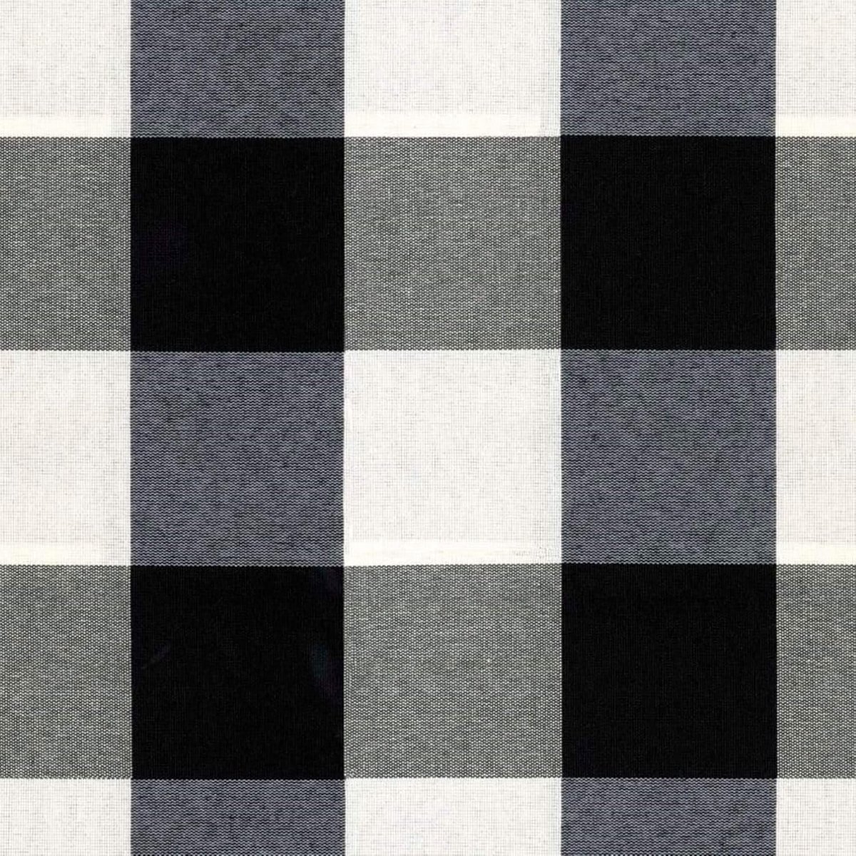 Vuilafstotend Tafelkleed Vichy Zwart/Wit 155x155 cm - Waterdicht en Vlekbestendig