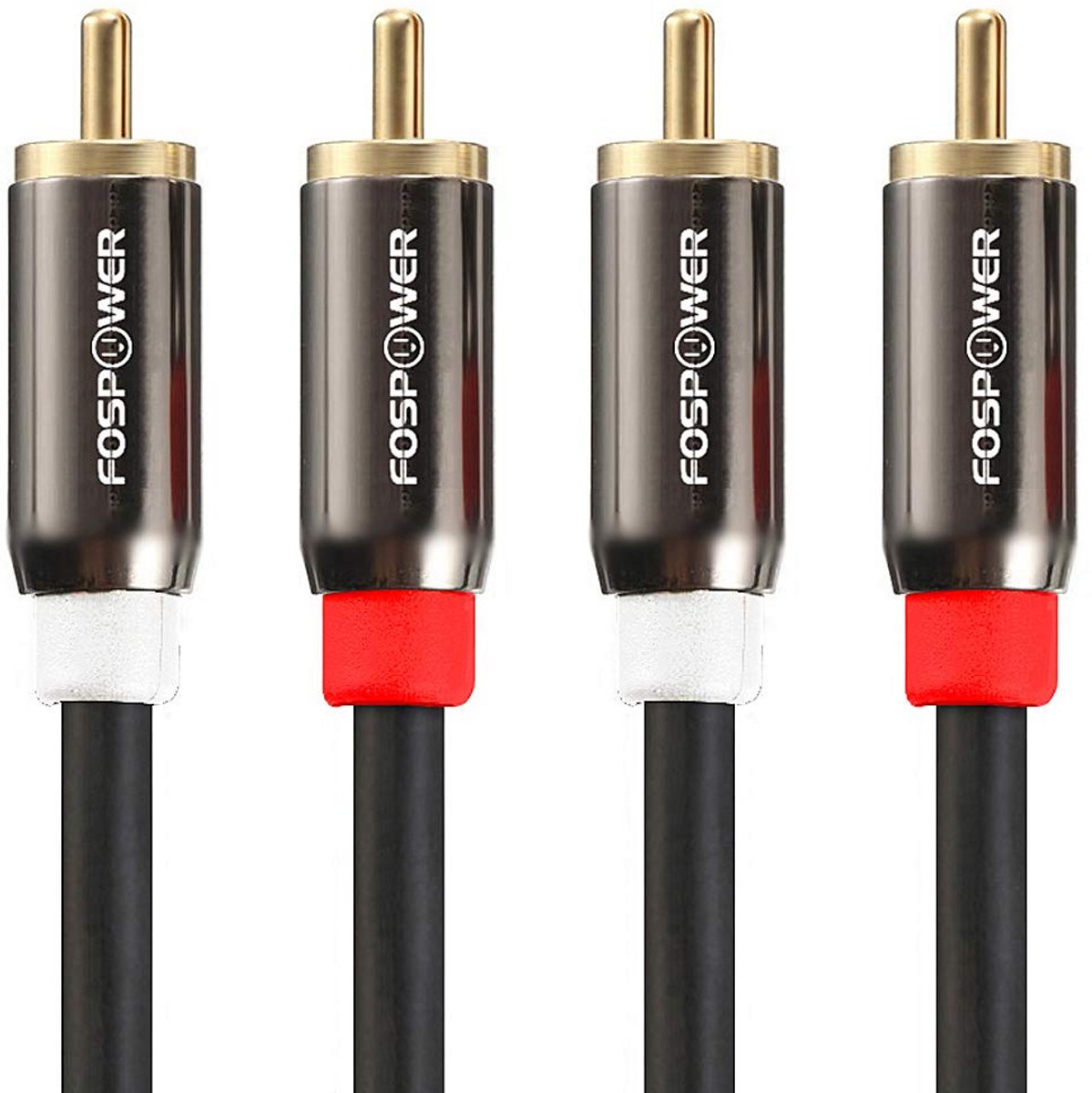 RCA Stereokabel 7,5 meter - 2x Tulp naar 2x Tulp Audio Kabel - Verguld